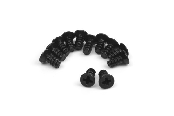 BLACKZON Countersunk Self Tapping Screws 6x6mm (12pcs) i gruppen LEGETØJ, BØRN & BABY / Radiostyrede / Reservedele & Ekstra Tilbehør / Blackzon hos TP E-commerce Nordic AB (C30810)