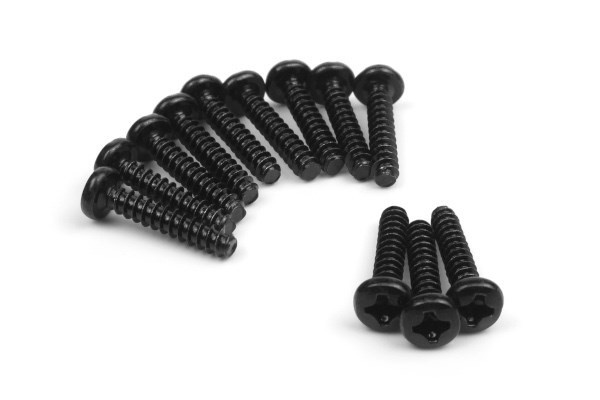 BLACKZON Pan Head Self Tapping Screws 3x15mm (12pcs) i gruppen LEGETØJ, BØRN & BABY / Radiostyrede / Reservedele & Ekstra Tilbehør / Blackzon hos TP E-commerce Nordic AB (C30811)