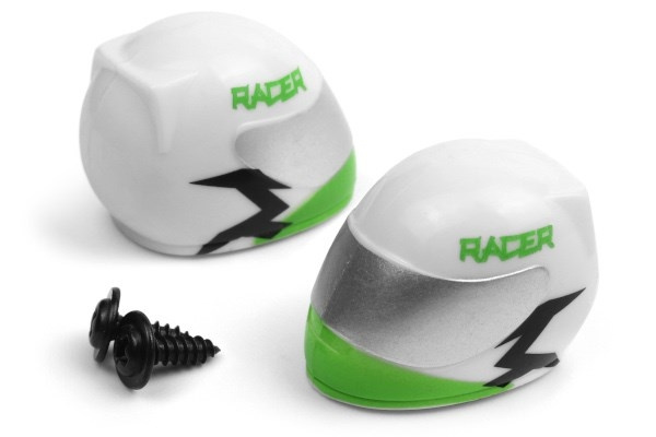 BLACKZON Driver Helmet (Green/2pcs) i gruppen LEGETØJ, BØRN & BABY / Radiostyrede / Reservedele & Ekstra Tilbehør / Blackzon hos TP E-commerce Nordic AB (C30827)