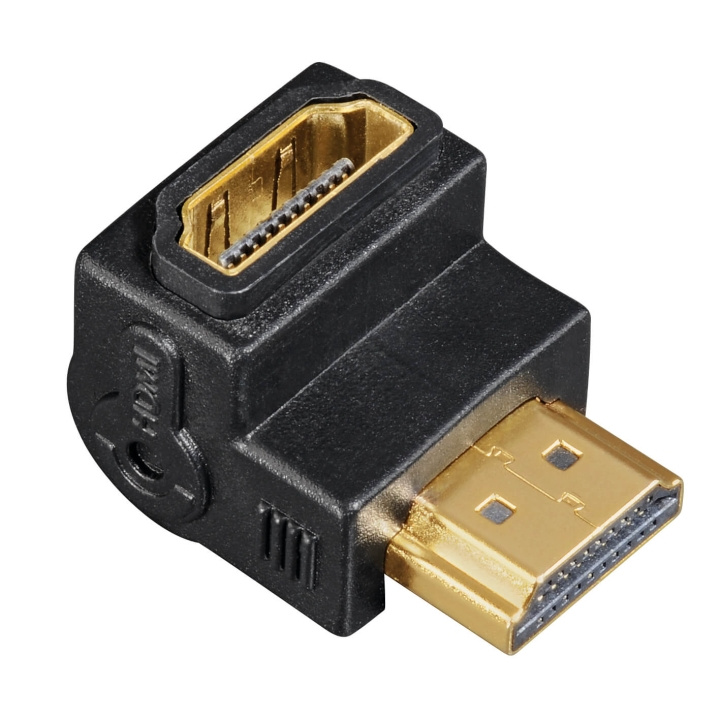 Hama HDMI Adapter Han-Hun 270° Sort Guldbelagt TL i gruppen HJEMMEELEKTRONIK / Kabler og adaptere / HDMI / Adaptere hos TP E-commerce Nordic AB (C30888)
