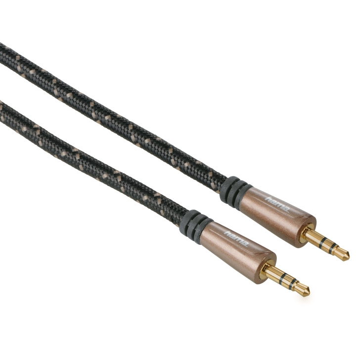Hama Kabel Audio Pro 3.5mm-3.5mm Svart 1.5m i gruppen HJEMMEELEKTRONIK / Kabler og adaptere / Audio Analog / 3.5 mm hos TP E-commerce Nordic AB (C30894)