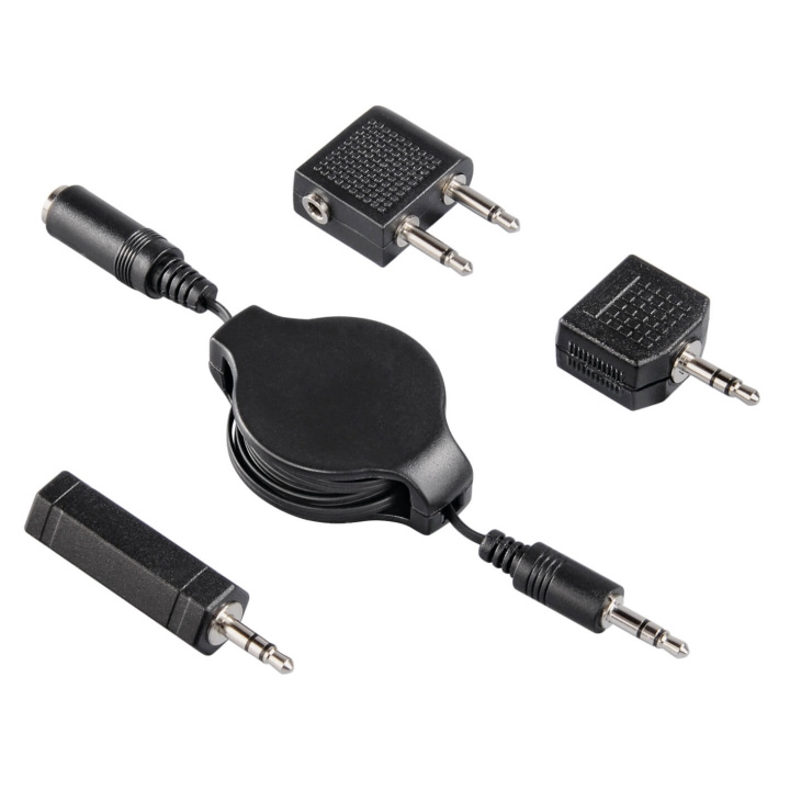 HAMA Audio Adapter Kit 1,2m Flyrejse i gruppen HJEMMEELEKTRONIK / Kabler og adaptere / Audio Analog / Adaptere hos TP E-commerce Nordic AB (C30895)