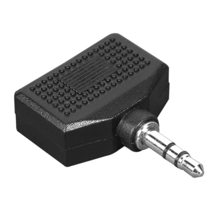 Hama Adapter Audio 2x3.5mm- 3.5mm 2xHona-Hane Svart i gruppen HJEMMEELEKTRONIK / Kabler og adaptere / Audio Analog / Adaptere hos TP E-commerce Nordic AB (C30898)