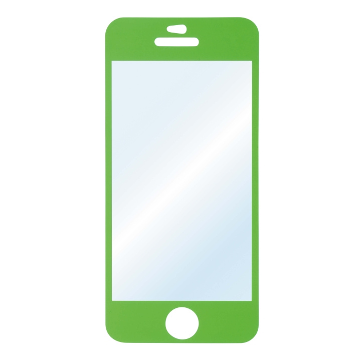 Hama Skärmskydd iPhone5/S/C GRÖN 1-pack i gruppen SMARTPHONES & TABLETS / Mobil Beskyttelse / Apple / iPhone 5/5S/SE / Skærmbeskyttelse hos TP E-commerce Nordic AB (C30908)