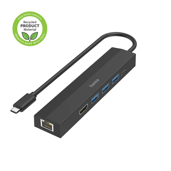 Hama USB-C Hub Multiport 6 Porte i gruppen COMPUTERTILBEHØR / Computer Tilbehør / USB-hubs hos TP E-commerce Nordic AB (C30959)