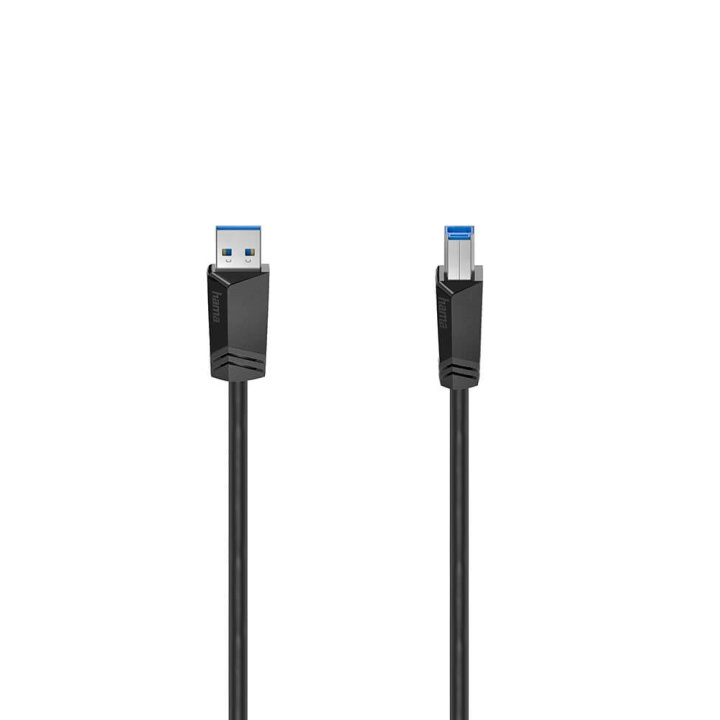 Hama Kabel USB 3.0 5 Gbit/s 1.5m Sort i gruppen COMPUTERTILBEHØR / Kabler og adaptere / USB / USB-A / Kabler hos TP E-commerce Nordic AB (C30966)