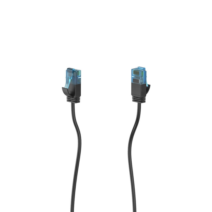 Hama Cable Network CAT6a Slim U/UTP 0.50m Black i gruppen COMPUTERTILBEHØR / Kabler og adaptere / Netværkskabler / Cat6 hos TP E-commerce Nordic AB (C30987)