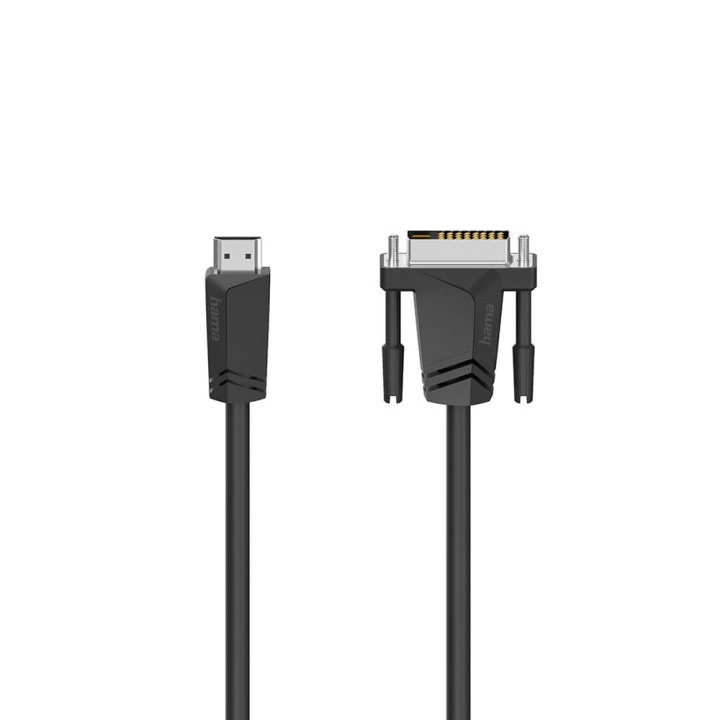 Hama Kabel HDMI to DVI/D Sort 1.5m i gruppen HJEMMEELEKTRONIK / Kabler og adaptere / HDMI / Kabler hos TP E-commerce Nordic AB (C31011)