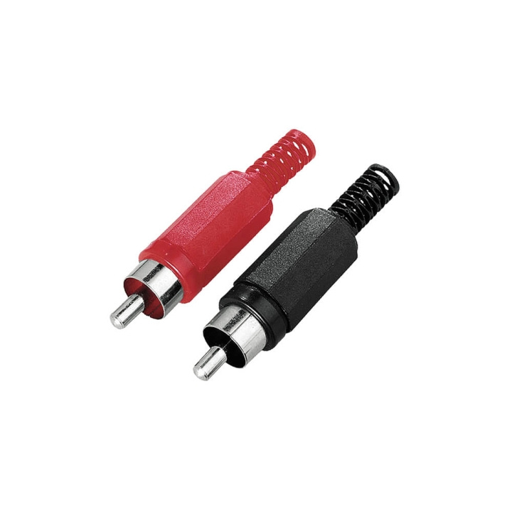 Hama Stik RCA Loddebar Han2-pak i gruppen HJEMMEELEKTRONIK / Kabler og adaptere / RCA / Adaptere hos TP E-commerce Nordic AB (C31035)