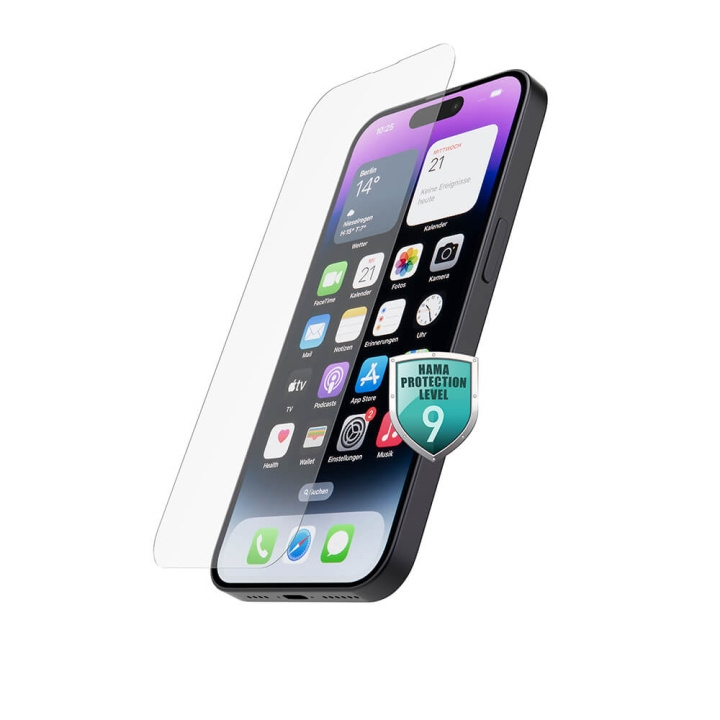 Hama Screen Protector Premium iPhone 14 Pro i gruppen SMARTPHONES & TABLETS / Mobil Beskyttelse / Apple / iPhone 14 hos TP E-commerce Nordic AB (C31050)