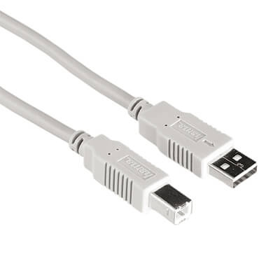 Hama Kabel USB A-B 10p Bulk Grå 3m i gruppen COMPUTERTILBEHØR / Kabler og adaptere / USB / USB-A / Kabler hos TP E-commerce Nordic AB (C31062)