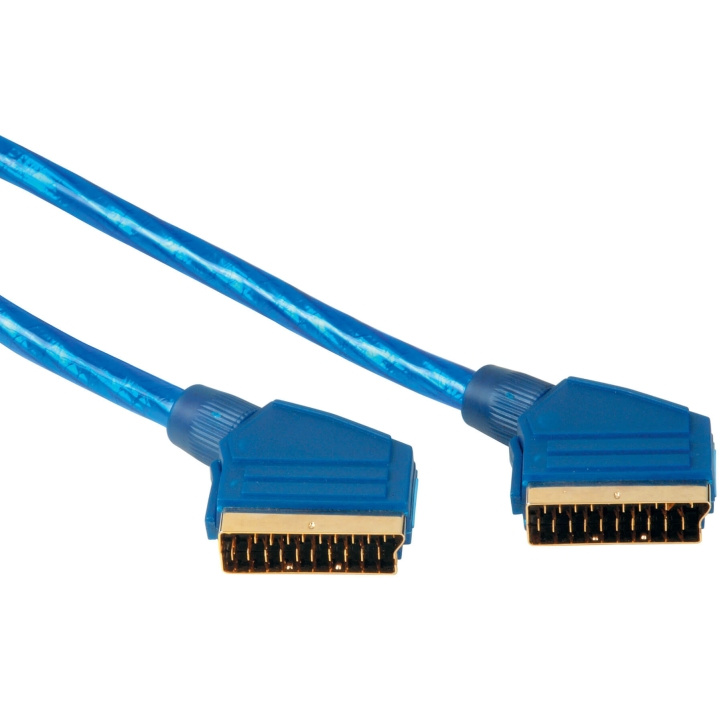 HAMA Scart Kabel 1,5m Blå Bulk 25stk i gruppen HJEMMEELEKTRONIK / Kabler og adaptere / Scart hos TP E-commerce Nordic AB (C31064)