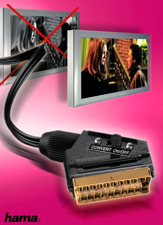 HAMA Kabel PC-TV 3,5mm Jack/S-VHS/Scart 5.0m i gruppen HJEMMEELEKTRONIK / Kabler og adaptere / Scart hos TP E-commerce Nordic AB (C31083)