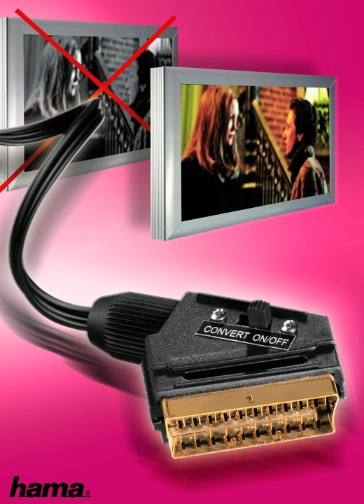 Hama Kabel Kit Scart-S-video Hane-Hane Guld Svart 5m i gruppen HJEMMEELEKTRONIK / Kabler og adaptere / Scart hos TP E-commerce Nordic AB (C31083)