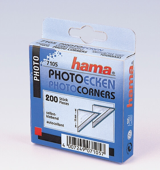 Hama Fotohjørner 200 stk. Display Mindstesalg 10 stk i gruppen HJEMMEELEKTRONIK / Foto og video / Fotografi udstyr / Andet hos TP E-commerce Nordic AB (C31153)