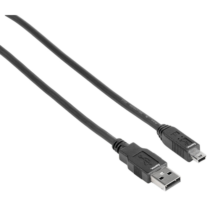 HAMA USB 2.0 Kabel A-Mini B5 1,8m Sort ST i gruppen COMPUTERTILBEHØR / Kabler og adaptere / USB / USB-A / Kabler hos TP E-commerce Nordic AB (C31154)