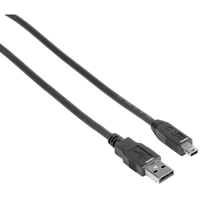 Hama USB 2.0 Kabel A-Mini B5 1,8m Sort ST i gruppen COMPUTERTILBEHØR / Kabler og adaptere / USB / USB-A / Kabler hos TP E-commerce Nordic AB (C31154)