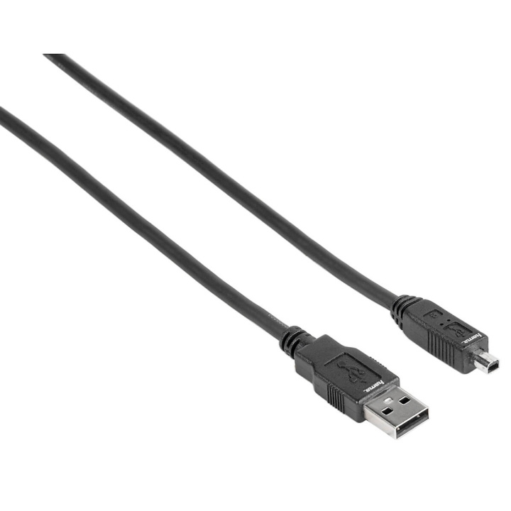 HAMA USB 2.0 Kabel A-Mini B4 1,8m Sort ST i gruppen COMPUTERTILBEHØR / Kabler og adaptere / USB / Mini-USB / Kabler hos TP E-commerce Nordic AB (C31155)