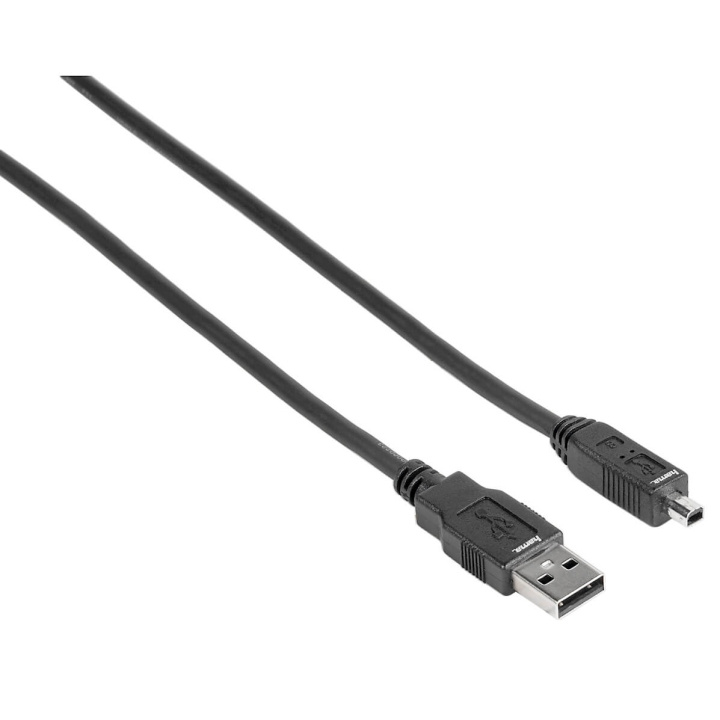 Hama Kabel USB A-USB Mini B4 Svart 1.8m i gruppen COMPUTERTILBEHØR / Kabler og adaptere / USB / Mini-USB / Kabler hos TP E-commerce Nordic AB (C31155)