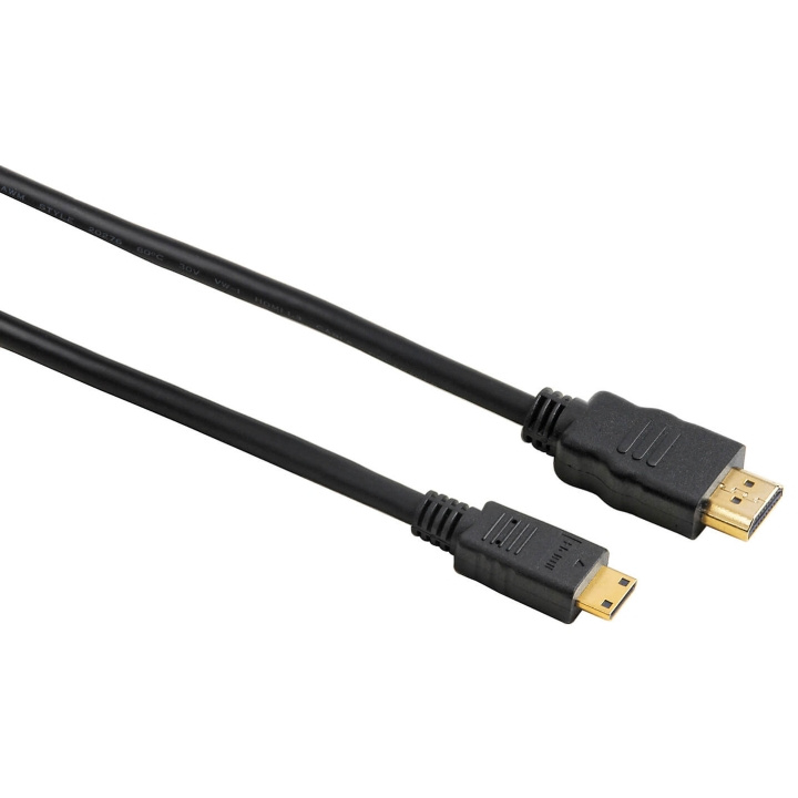 Hama Kabel HDMI A-C Guld Svart 2.0m i gruppen HJEMMEELEKTRONIK / Kabler og adaptere / HDMI / Kabler hos TP E-commerce Nordic AB (C31160)