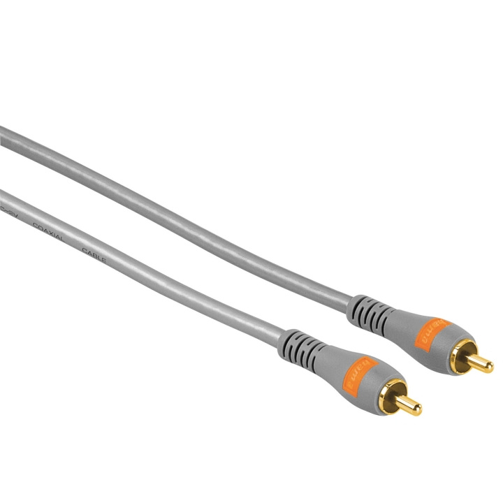 Hama Kabel RCA - RCA Guld 1,5m Grå Hane-Hane TL i gruppen HJEMMEELEKTRONIK / Kabler og adaptere / RCA / Kabler hos TP E-commerce Nordic AB (C31167)