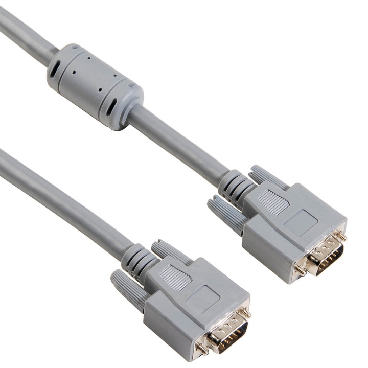 HAMA VGA Kabel 1,8m Grå i gruppen COMPUTERTILBEHØR / Kabler og adaptere / VGA / Kabler hos TP E-commerce Nordic AB (C31183)