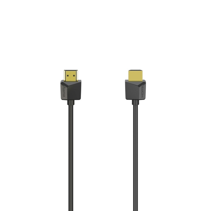 HAMA Kabel HDMI Ethernet Flexislim Svart 1.5m i gruppen HJEMMEELEKTRONIK / Kabler og adaptere / HDMI / Kabler hos TP E-commerce Nordic AB (C31186)