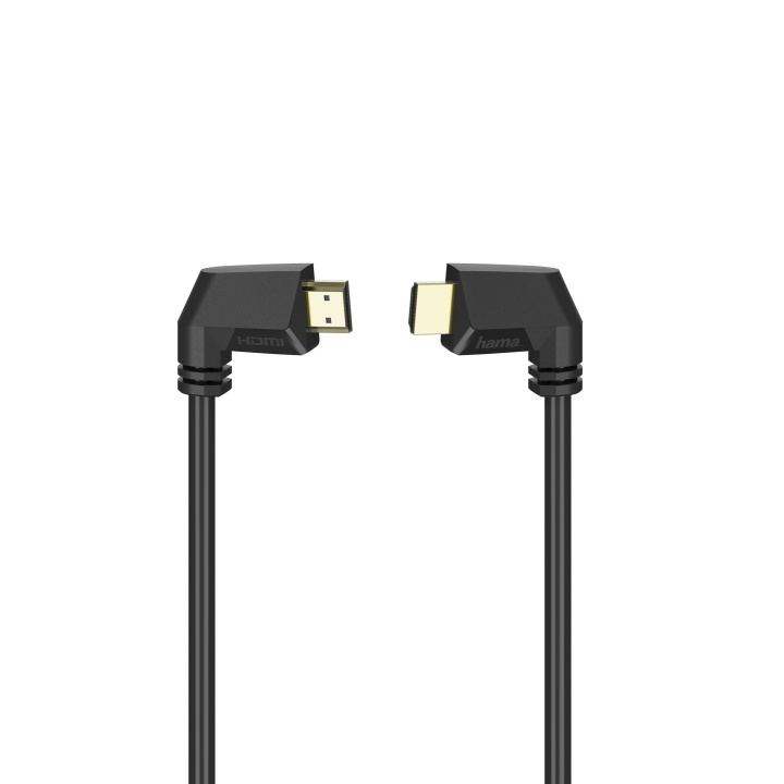 Hama Kabel HDMI Ethernet Vinklad Guld Svart 1.5m i gruppen HJEMMEELEKTRONIK / Kabler og adaptere / HDMI / Kabler hos TP E-commerce Nordic AB (C31189)