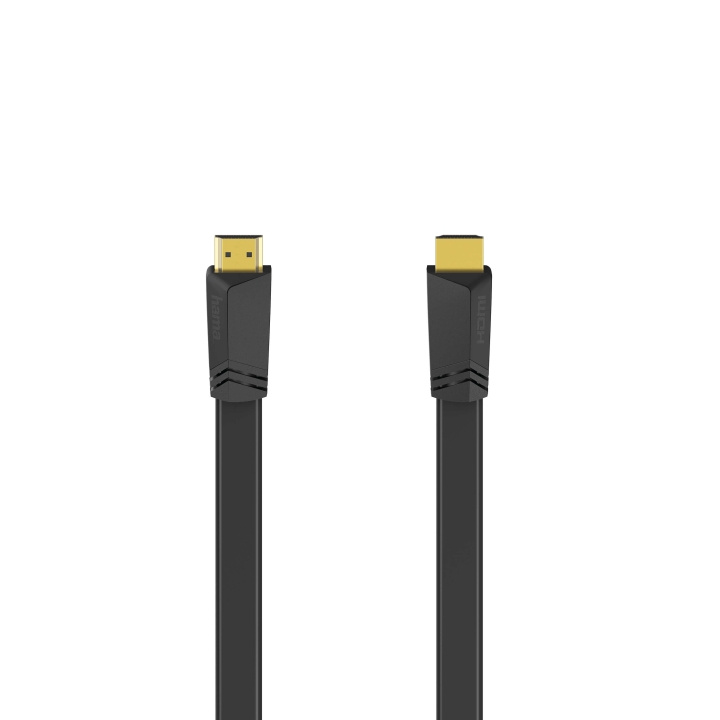 HAMA HDMI Ethernet High Speed Kabel 1,5m Flad Sort Guldbelagt TL i gruppen HJEMMEELEKTRONIK / Kabler og adaptere / HDMI / Kabler hos TP E-commerce Nordic AB (C31190)