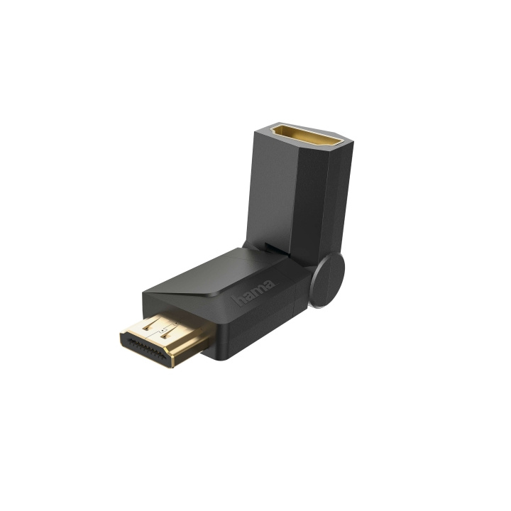 HAMA HDMI Adapter Han-Hun Rotation Sort Guldbelagt TL i gruppen HJEMMEELEKTRONIK / Kabler og adaptere / HDMI / Adaptere hos TP E-commerce Nordic AB (C31197)