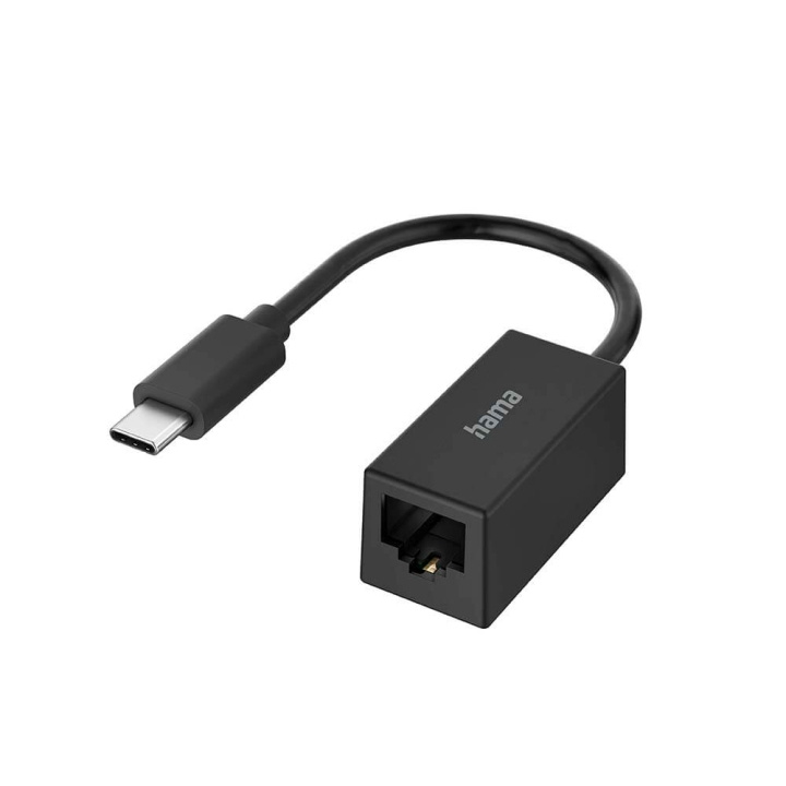 Hama Network Adapter USB-C 3.1 to RJ45/LAN i gruppen COMPUTERTILBEHØR / Kabler og adaptere / Netværkskabler / Adaptere og samlemuffer hos TP E-commerce Nordic AB (C31207)