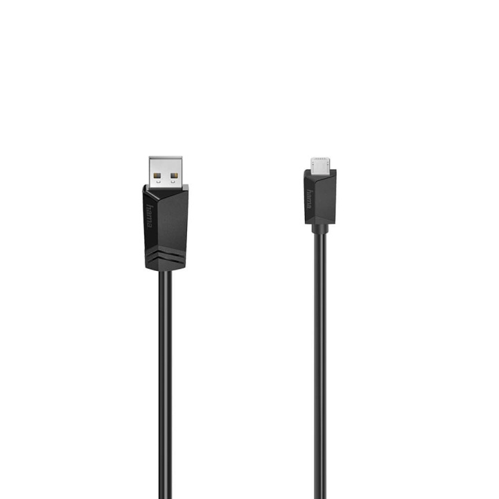 Hama Kabel Micro-USB 2.0 480 Mbit/s 1,5m Sort i gruppen COMPUTERTILBEHØR / Kabler og adaptere / USB / Micro-USB / Kabler hos TP E-commerce Nordic AB (C31214)