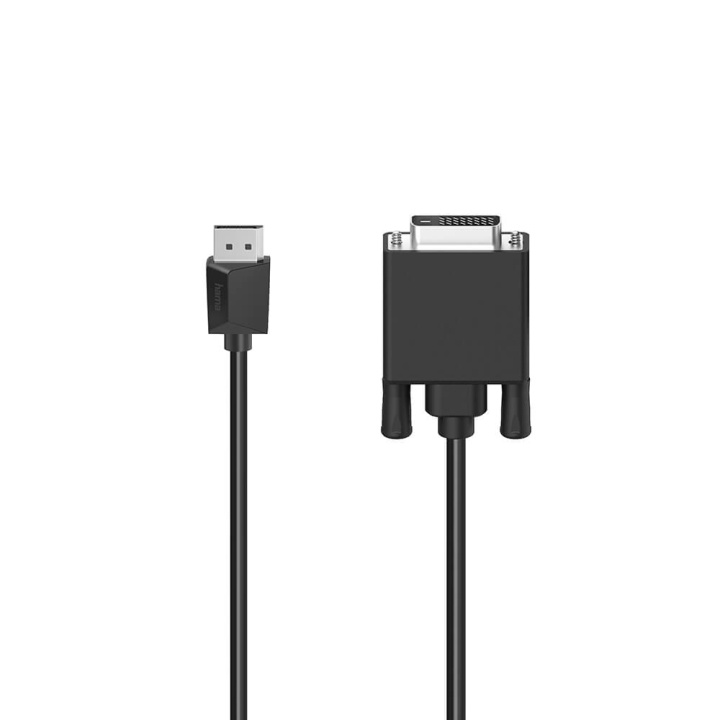 Hama Cable DisplayPort to DVI Ultra-HD 4K Black 1.5m i gruppen COMPUTERTILBEHØR / Kabler og adaptere / DisplayPort / Kabler hos TP E-commerce Nordic AB (C31217)
