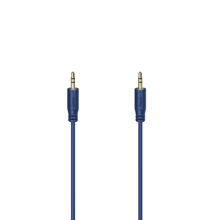 Hama Lydkabel Flexi-Slim 3,5mm-3,5mm Guld Blå 0,75m i gruppen HJEMMEELEKTRONIK / Kabler og adaptere / Audio Analog / 3.5 mm hos TP E-commerce Nordic AB (C31219)