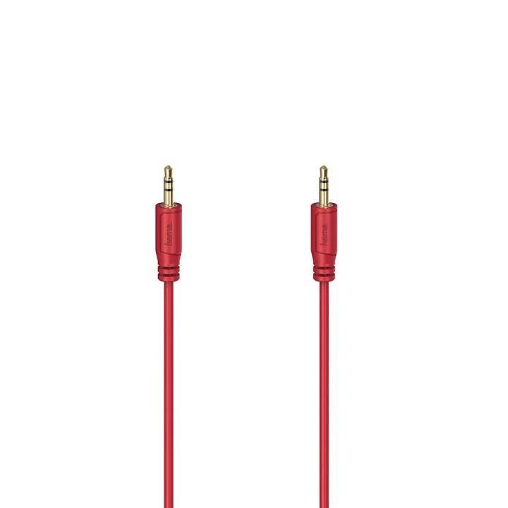 Hama Lydkabel Flexi-Slim 3,5mm-3,5mm Guld Rød 0,75m i gruppen HJEMMEELEKTRONIK / Kabler og adaptere / Audio Analog / 3.5 mm hos TP E-commerce Nordic AB (C31220)