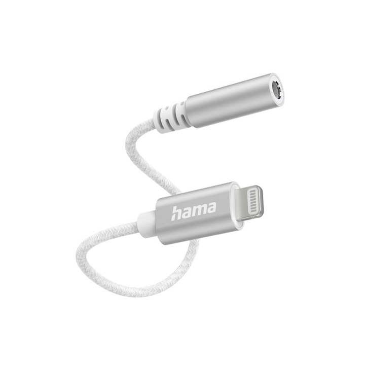 Hama Lydadapter Lightning til 3,5 mm Hvidt i gruppen HJEMMEELEKTRONIK / Lyd & billede / Højttalere & tilbehør / Tilbehør hos TP E-commerce Nordic AB (C31228)