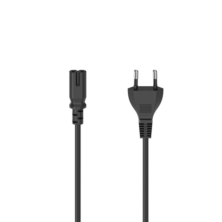 Hama Mains Cable Euro Plug Black 1.5m i gruppen COMPUTERTILBEHØR / Kabler og adaptere / Elkabler hos TP E-commerce Nordic AB (C31244)