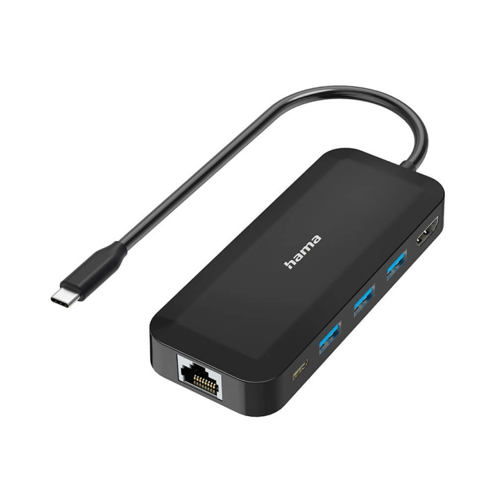 Hama USB-C Hubb Multi 6x Porte USB-A USB-C HDMI LAN i gruppen COMPUTERTILBEHØR / Computer Tilbehør / USB-hubs hos TP E-commerce Nordic AB (C31252)