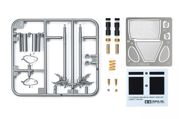 TAMIYA 1/12 Suzuki GSX-RR \'20 Front Fork Set i gruppen SPORT, FRITID & HOBBY / Hobby / Plastik modeller / Værktøj hos TP E-commerce Nordic AB (C31670)