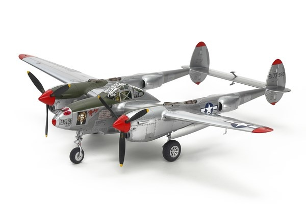 TAMIYA 1/48 Lockheed® P-38®J Lightning® i gruppen SPORT, FRITID & HOBBY / Hobby / Plastik modeller / Fly & Helikoptere hos TP E-commerce Nordic AB (C31693)