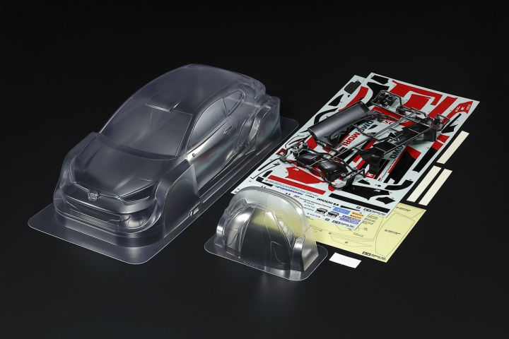 TAMIYA 1/10 Scale R/C Toyota GAZOO Yaris Body Parts Set i gruppen LEGETØJ, BØRN & BABY / Radiostyrede / Reservedele & Ekstra Tilbehør / TAMIYA hos TP E-commerce Nordic AB (C31748)