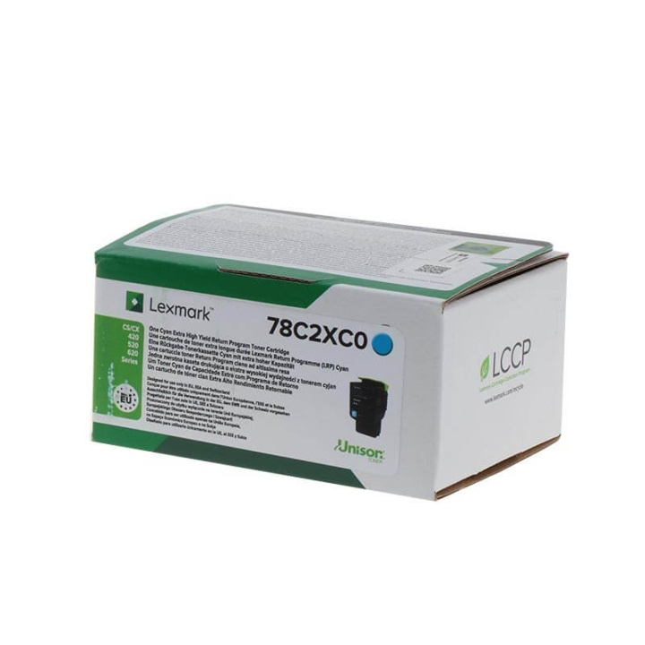 Lexmark Toner 78C2XC0 Cyan Extra High Yield, Return i gruppen COMPUTERTILBEHØR / Printere og tilbehør / Blæk og toner / Toner / Lexmark hos TP E-commerce Nordic AB (C32158)