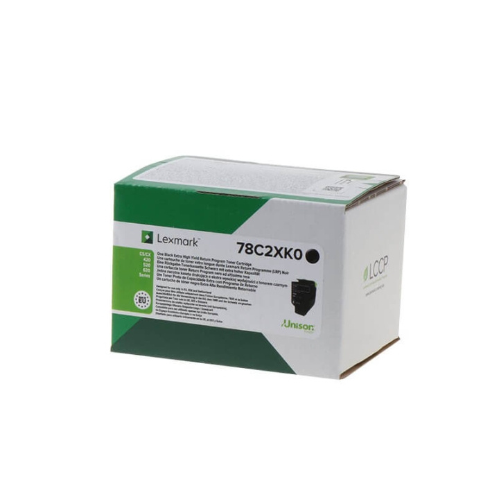 Lexmark Toner 78C2XK0 Sort Extra High Yield, Return i gruppen COMPUTERTILBEHØR / Printere og tilbehør / Blæk og toner / Toner / Lexmark hos TP E-commerce Nordic AB (C32160)
