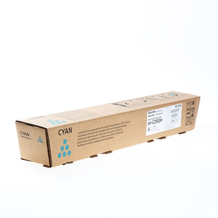 Ricoh Toner 841928 MP C2503H Cyan i gruppen COMPUTERTILBEHØR / Printere og tilbehør / Blæk og toner / Toner / Andre hos TP E-commerce Nordic AB (C32214)