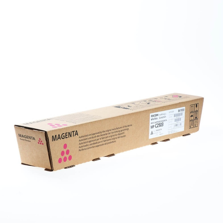 Ricoh Toner 841930 MP C2503 Magenta i gruppen COMPUTERTILBEHØR / Printere og tilbehør / Blæk og toner / Toner / Andre hos TP E-commerce Nordic AB (C32216)