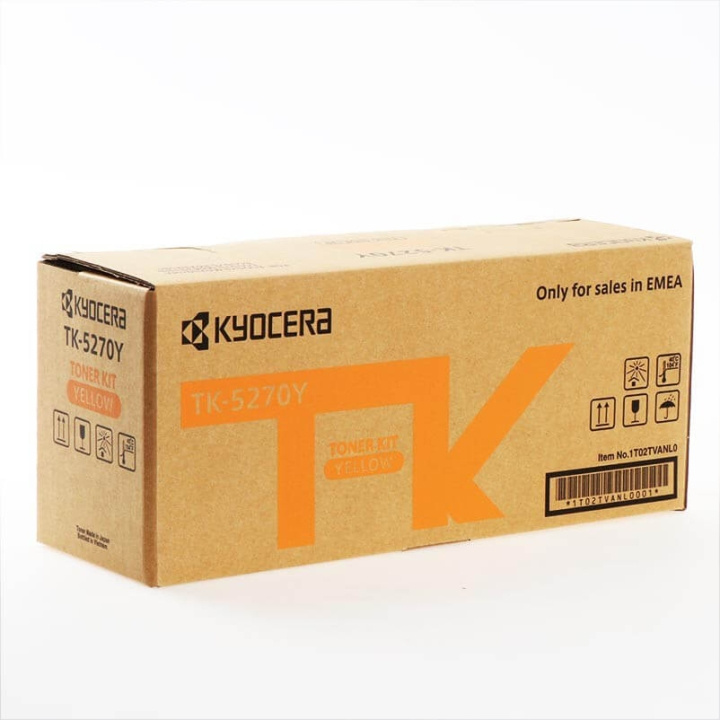 Kyocera Toner 1T02TVANL0 TK-5270 Gul i gruppen COMPUTERTILBEHØR / Printere og tilbehør / Blæk og toner / Toner / Kyocera hos TP E-commerce Nordic AB (C32257)