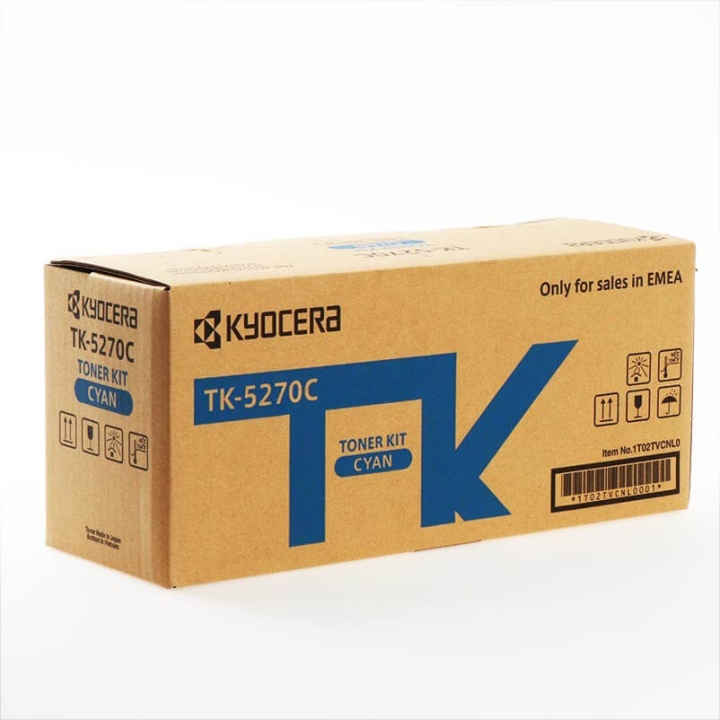 Kyocera Toner 1T02TVCNL0 TK-5270 Cyan i gruppen COMPUTERTILBEHØR / Printere og tilbehør / Blæk og toner / Toner / Kyocera hos TP E-commerce Nordic AB (C32259)