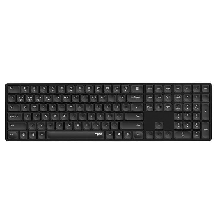 Rapoo Keyboard E8020 Multi-Mode Trådløs Ultra-slim i gruppen COMPUTERTILBEHØR / Mus og tastatur / Tastatur / Ledningsfri hos TP E-commerce Nordic AB (C32262)