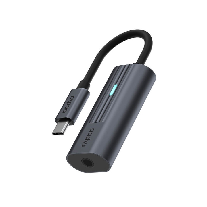 Rapoo Adapter USB-C UCA-1002 USB-C til 3.5mm Audio i gruppen HJEMMEELEKTRONIK / Kabler og adaptere / Audio Analog / Adaptere hos TP E-commerce Nordic AB (C32268)