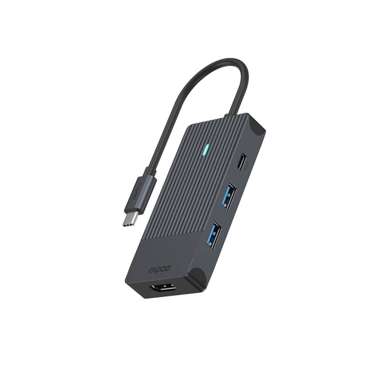 Rapoo USB-C Multiport UCM-2001 4-in-1 USB-C Adapter i gruppen COMPUTERTILBEHØR / Computer Tilbehør / USB-hubs hos TP E-commerce Nordic AB (C32272)